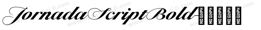 Jornada Script Bold字体转换